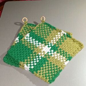 Handmade Potholder Set 🍀🍀🍀🍀🍀 Large Size 8" x8"